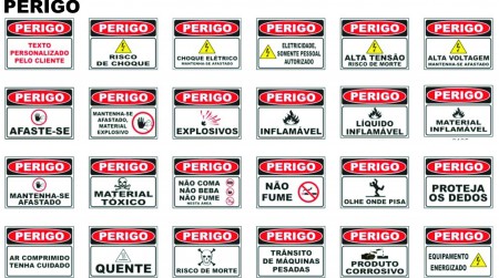 PLACAS DE SINALIZAÇÃO